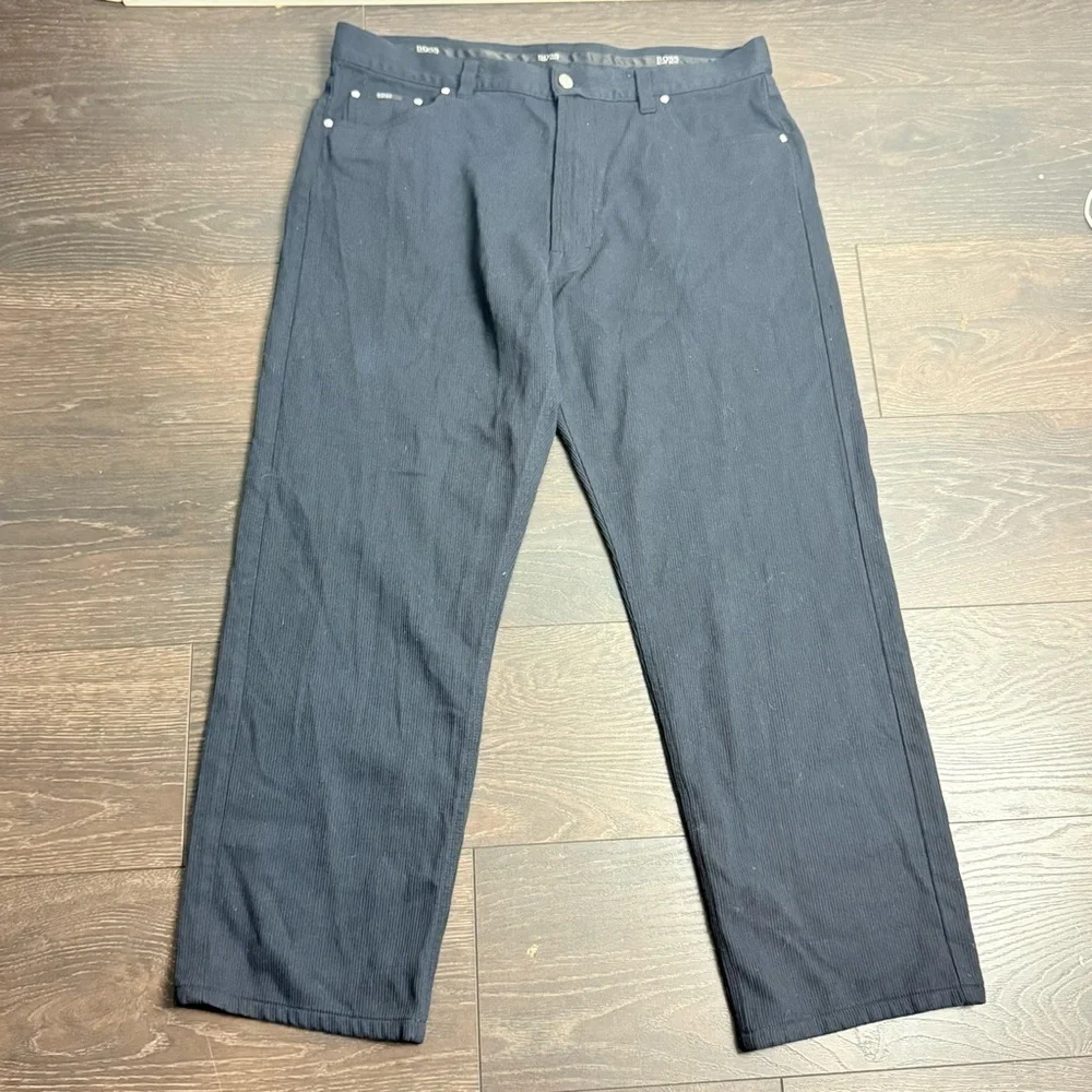 Hugo Boss Men's Alabama Navy Blue  Straight Jeans